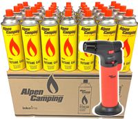 PALNIK + 28 KARTUSZE NABOJE GAZOWE ALPEN CAMPING PIECYKA KUCHENKI