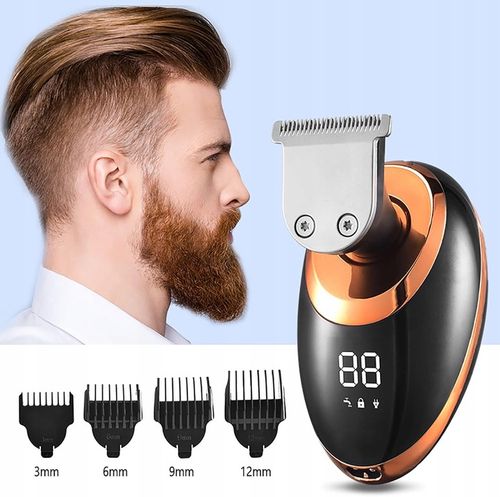 GOLARKA MĘSKA MASZYNKA ELEKTRYCZNA DO GOLENIA GŁOWY BRODY TRYMER 5W1 na Arena.pl