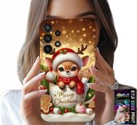 ETUI DO SAMSUNG GALAXY A13 4G - RENIFEREK SŁODKI RENIFER ŚWIĄTECZNE WZÓR