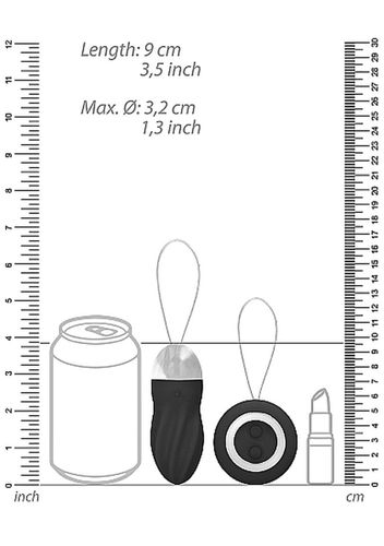 George - Rechargeable Remote Control Vibrating Egg - Black na Arena.pl