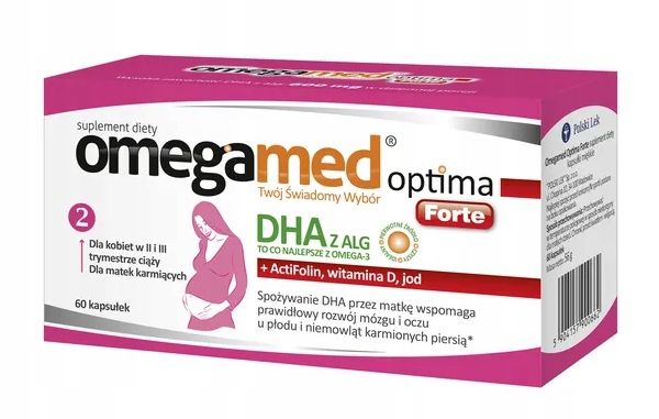 Omegamed Optima Forte 60 kaps II i III trymestr zdjęcie 1