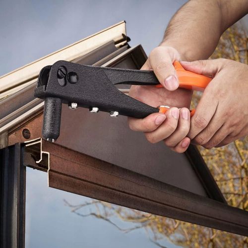 Zestaw Nitownica z Nitami Zrywalnymi 4 KOŃCÓWKI +40szt NITÓW na Arena.pl