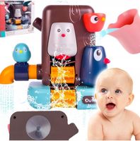 ZESTAW ZABAWKA DO KĄPIELI PRZELEWOWA WODOSPAD PTASZKI PREZENT DLA DZIECKA