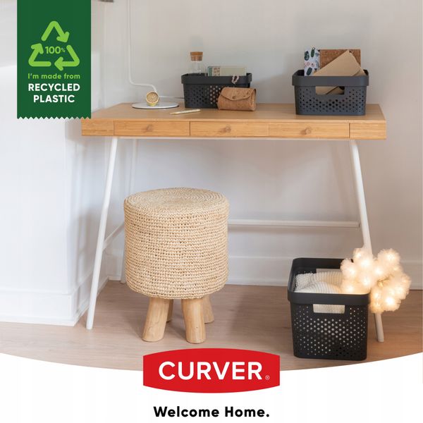 Curver Pojemnik Pudełko Ażurowe Eko 4,5 L Szary zdjęcie 3