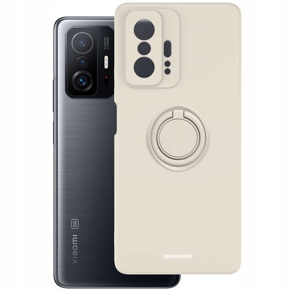 Spacecase Silicone Ring Xiaomi Mi 11T/11T Pro Bone zdjęcie 2