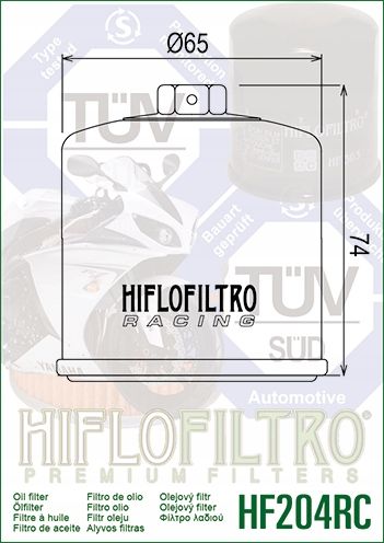 Filtr Oleju HF204RC Honda Kawasaki Triumph Yamaha HIFLOFILTRO na Arena.pl