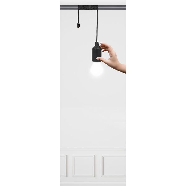Lampa wisząca żarówka szara zdjęcie 5