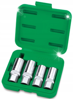 ZESTAW KLUCZE DO WYKRĘCANIA SZPILEK 6-12mm 1/2" DO URWANYCH ŚRUB 4el TOPTUL