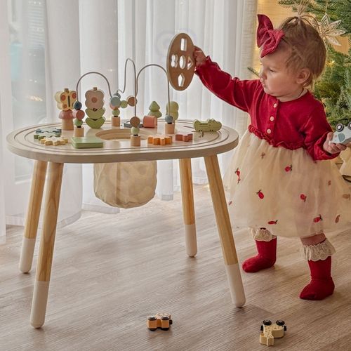 TOOKY TOY Drewniany Stolik Aktywności Safari na Arena.pl