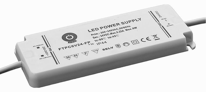 Zasilacz LED 24V/0.25A,CV,plastic case zdjęcie 1