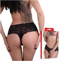 Otwarte Seksowne Czarne Koronkowe Majteczki Ella Daring L/XL