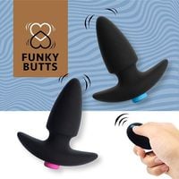 zestaw korków analnych wibrujących funkybutts feelztoys z pilotem