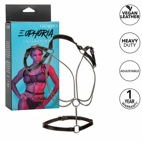 calexotics euphoria halter uprząż multichain premium vegan leather na Arena.pl
