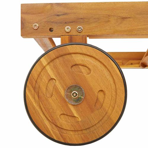 Leżak 2 pcs Czerwony 200 x 67 x 84cm Lite drewno akacjowe na Arena.pl