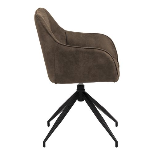 Krzesło Brenda brązowe tapicerowane na Arena.pl