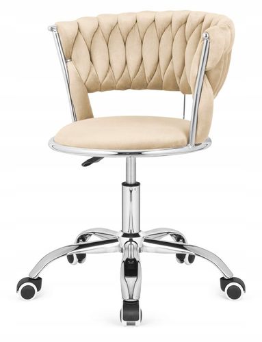 Krzesło obrotowe do biurka ucznia gabinetu regulowane welurowe na Arena.pl