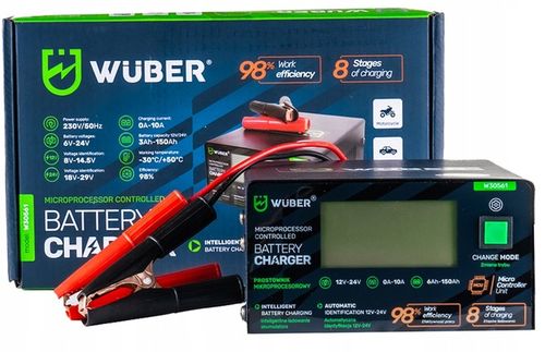 PROSTOWNIK 12V i 24V MIKROPROCESOROWY ŁADOWARKA DO AKUMULATORA NAPRAWA 10A na Arena.pl