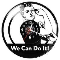 Zegar ścienny z płyty winylowej We Can Do It 1720.14
