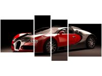 OBRAZ CZERWONE BUGATTI VEYRON