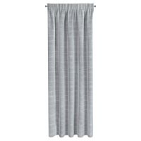 Firana na taśmie w stylu eko w pasy ARIA 140X300 szara