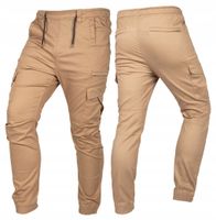 SPODNIE ROBOCZE OUTDOOR TYPU JOGGER DOBBY BEŻOWE ROZMIAR L 81-285 NEO