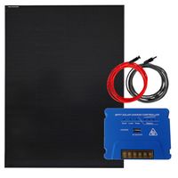 ZESTAW FOTOWOLTAICZNY 200W SOLARNY MPPT DO KAMPERA ŁODZI JACHTU