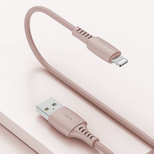 Kabel Lightning USB Baseus Colourful 1.2m 2.4A (różowy) na Arena.pl