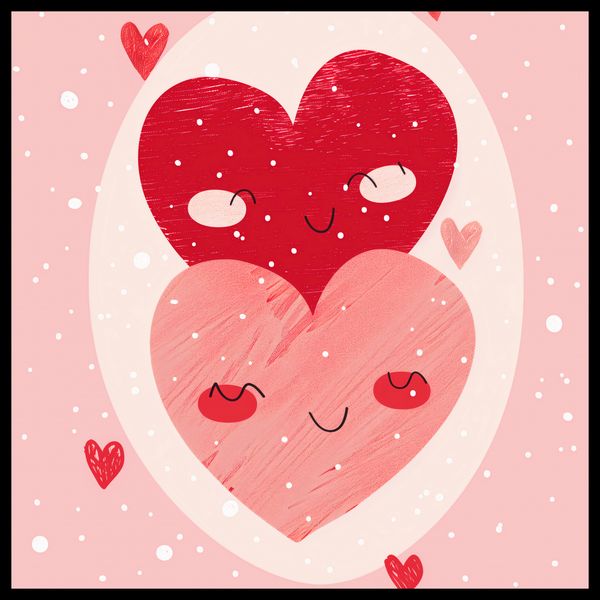 Plakat 50x50cm Ciepło Serca zdjęcie 2