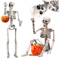 Kościotrup 90 cm szkielet czaszka trup ruchomy dekoracja wysoki Halloween