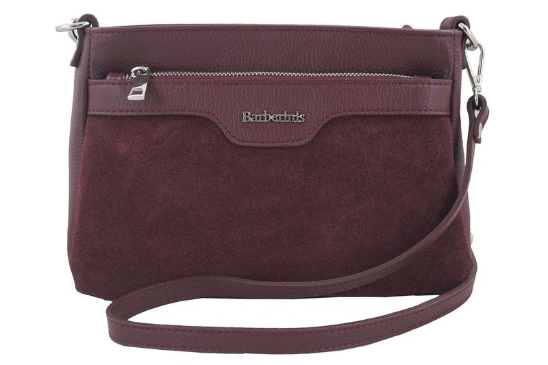 Wizytowa torebka damska skórzana - Bordowa zdjęcie 1