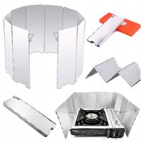 OSŁONA PRZECIWWIATROWA do KUCHENKI PALNIKA aluminiowa SKŁADANA + ETUI
