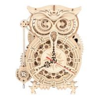 Robotime - Mechaniczne puzzle 3D - Zegar Sowa