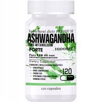 1000MG ASHWAGANDHA PREMIUM KSM-66 STRES SEN DEPRESJA ZMĘCZENIE