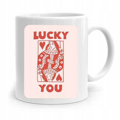 Kubek Prezent Dla Dziewczyny Żony Lucky You Z Nadrukiem Ze Zdjęciem na Arena.pl