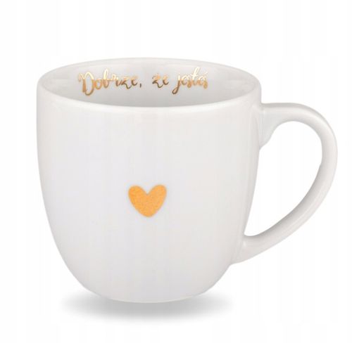 Kubek 300 ml - Dobrze, że jesteś ZŁOTY NAPIS na Arena.pl