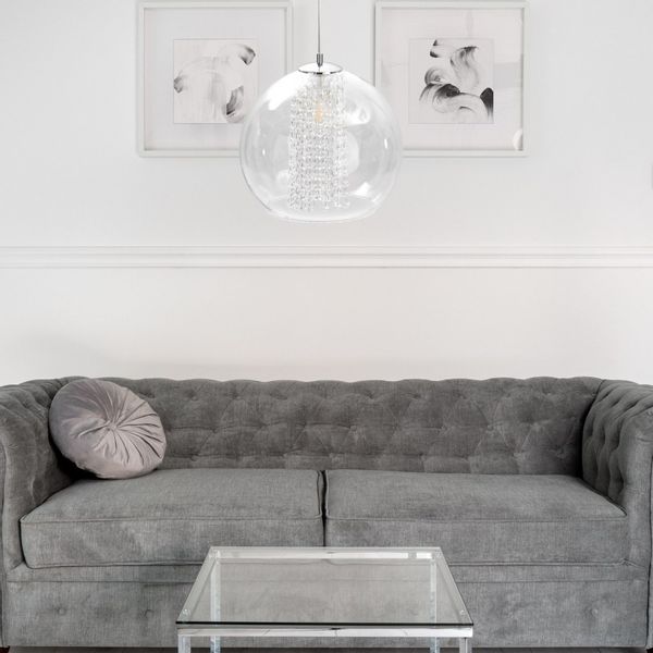 Lampa wisząca 1xE27 LOOM SILVER zdjęcie 2