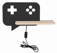 Kinkiet Candellux CONSOLE LED 5W czarny/drewno włącznik Candellux