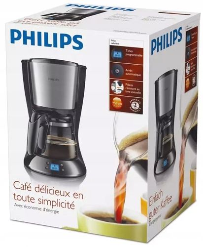 Ekspres przelewowy Philips HD 7459/20 1,2L Szklany dzbanek Zegar LCD na Arena.pl