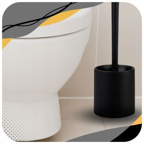 SZCZOTKA DO WC SILIKONOWA TOALETOWA DO ŁAZIENKI TOALETY CZARNA + na Arena.pl