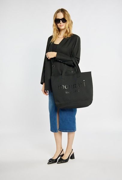 Monnari torebka shopper poliester czarny zdjęcie 7