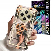 ETUI DO XIAOMI REDMI 14C 4G - SŁONECZNIK KWIATY DLA KOBIET PLECKI + FOLIA