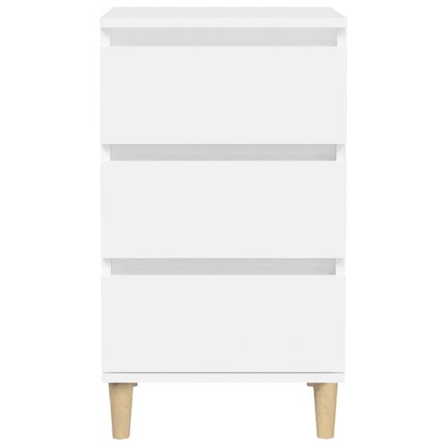 Szafka nocna, biała, 40x35x70 cm, materiał drewnopochodny na Arena.pl