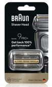 Oryginalna głowica do golarki Braun Series 9 Pro+ srebrna 96M