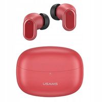 USAMS Słuchawki Bluetooth 5.1 TWS BH series bezprzewodowe czerwony/red BHUB