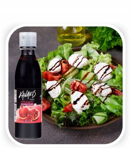 Sos z octu balsamicznego Krem z granatu 100% Grecki do sałatek 250ml JAKOŚĆ na Arena.pl