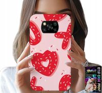 ETUI DO XIAOMI POCO X3 - KOBIECE, MODNE WZORY XOXO SERCE + SZKŁO