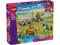 lego friends 42695 przyczepa z koniem
