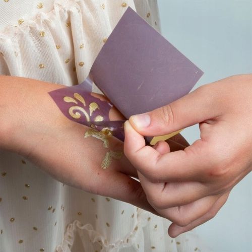 Kidea Markery Brokatowe do tatuażu z szablonami x 2 zestawy 6 kolorów na Arena.pl