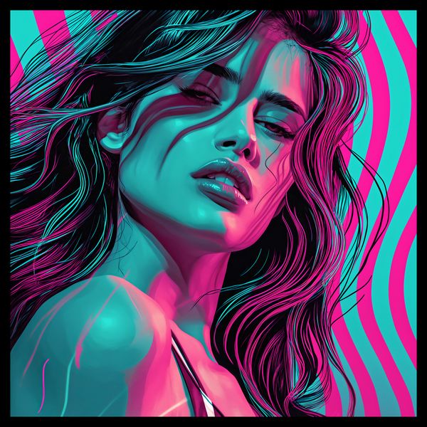 Plakat 40x40cm Neonowy Wzrok zdjęcie 2