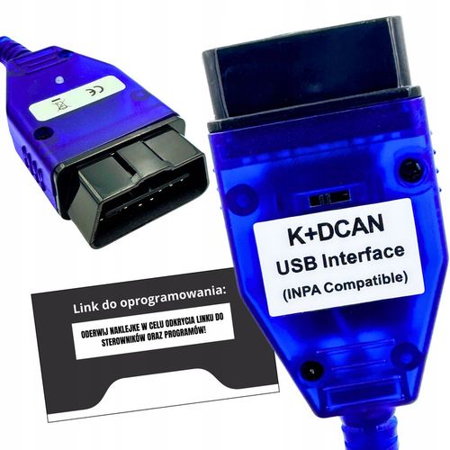 INTERFEJS K DCAN OBD2 INPA ISTA NCS WINKFP DO BMW E E36 E46 E60 E90 E65 NEW na Arena.pl